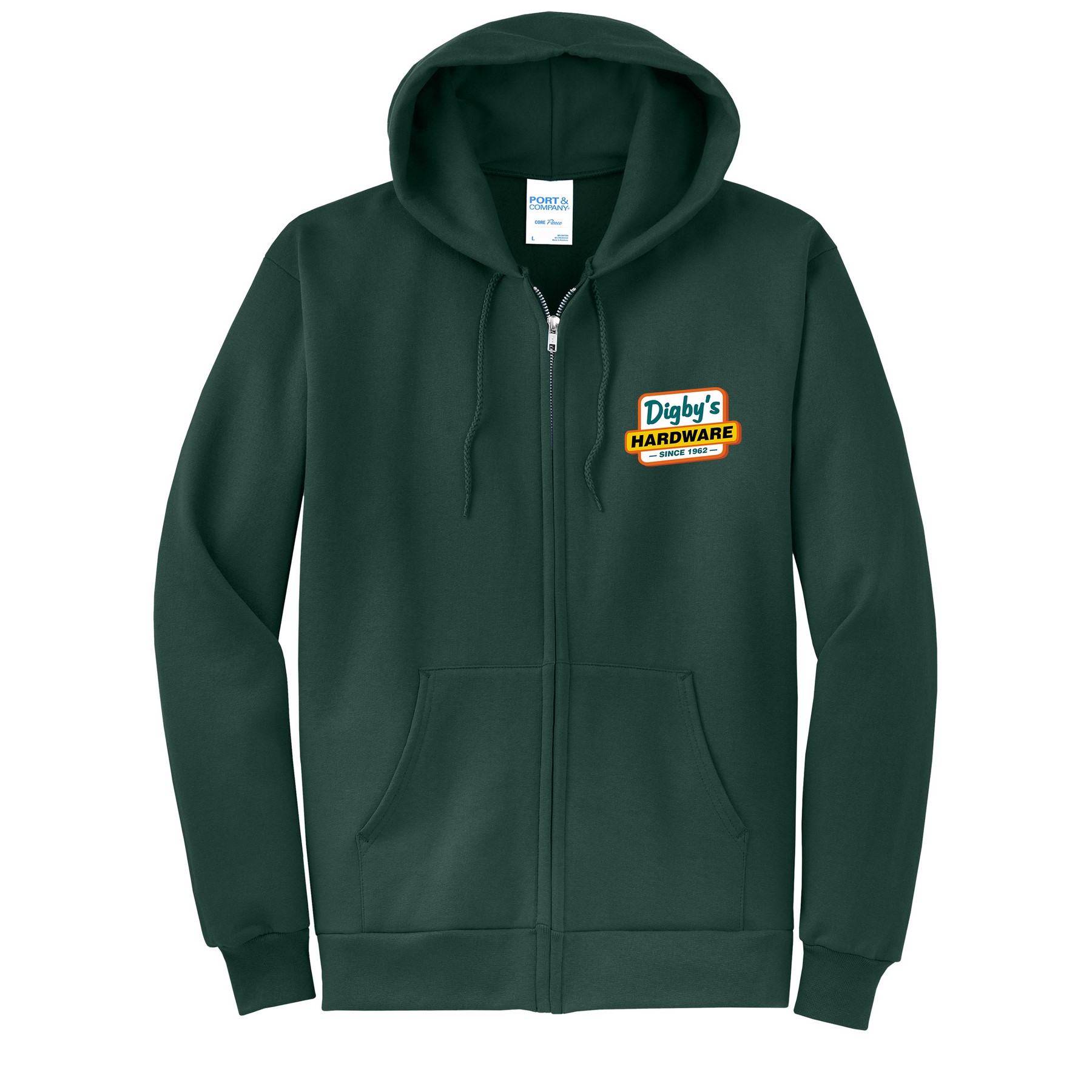Port & Company® core Fleece Full-Zip Hooded Sweatshirt 1