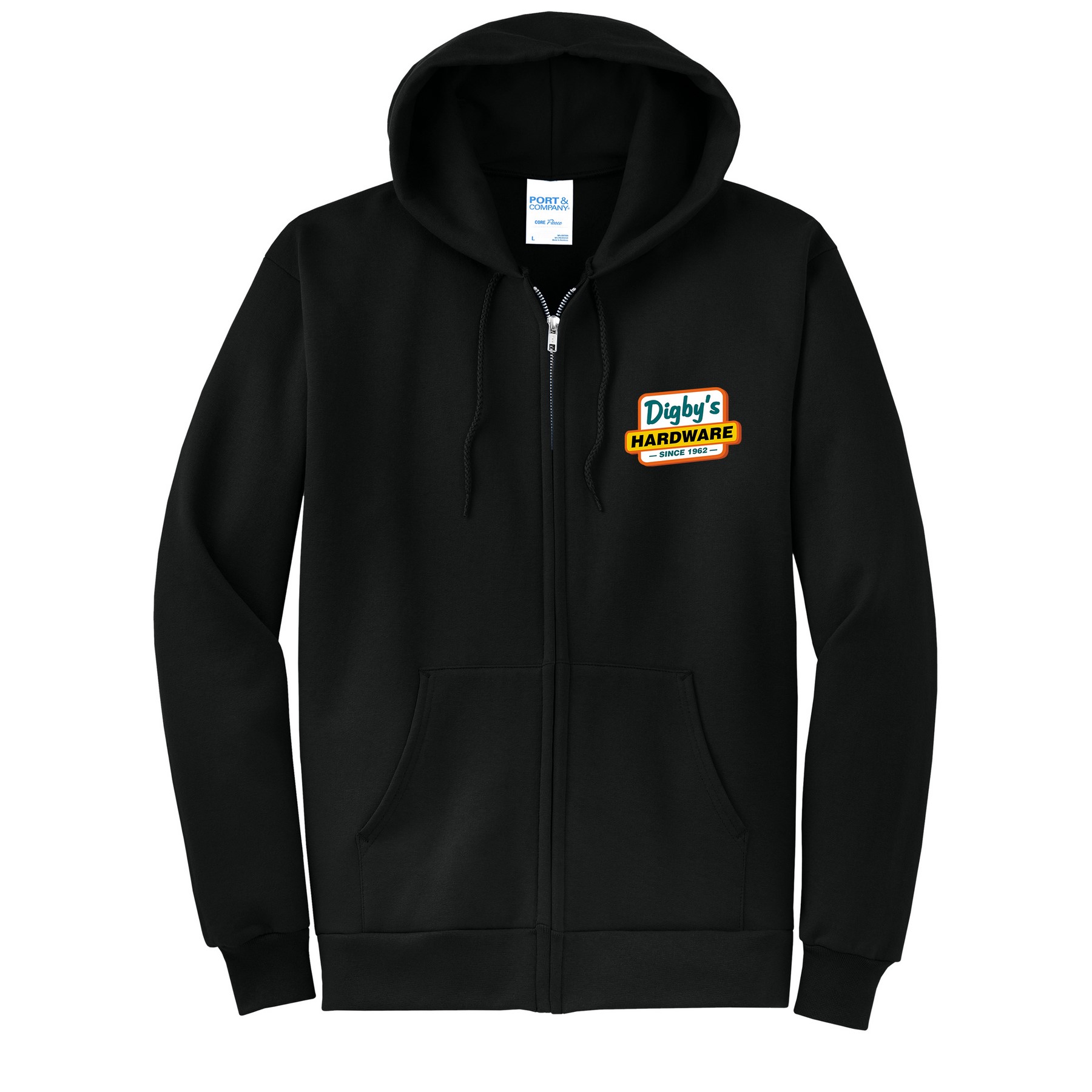 Port & Company® core Fleece Full-Zip Hooded Sweatshirt 1