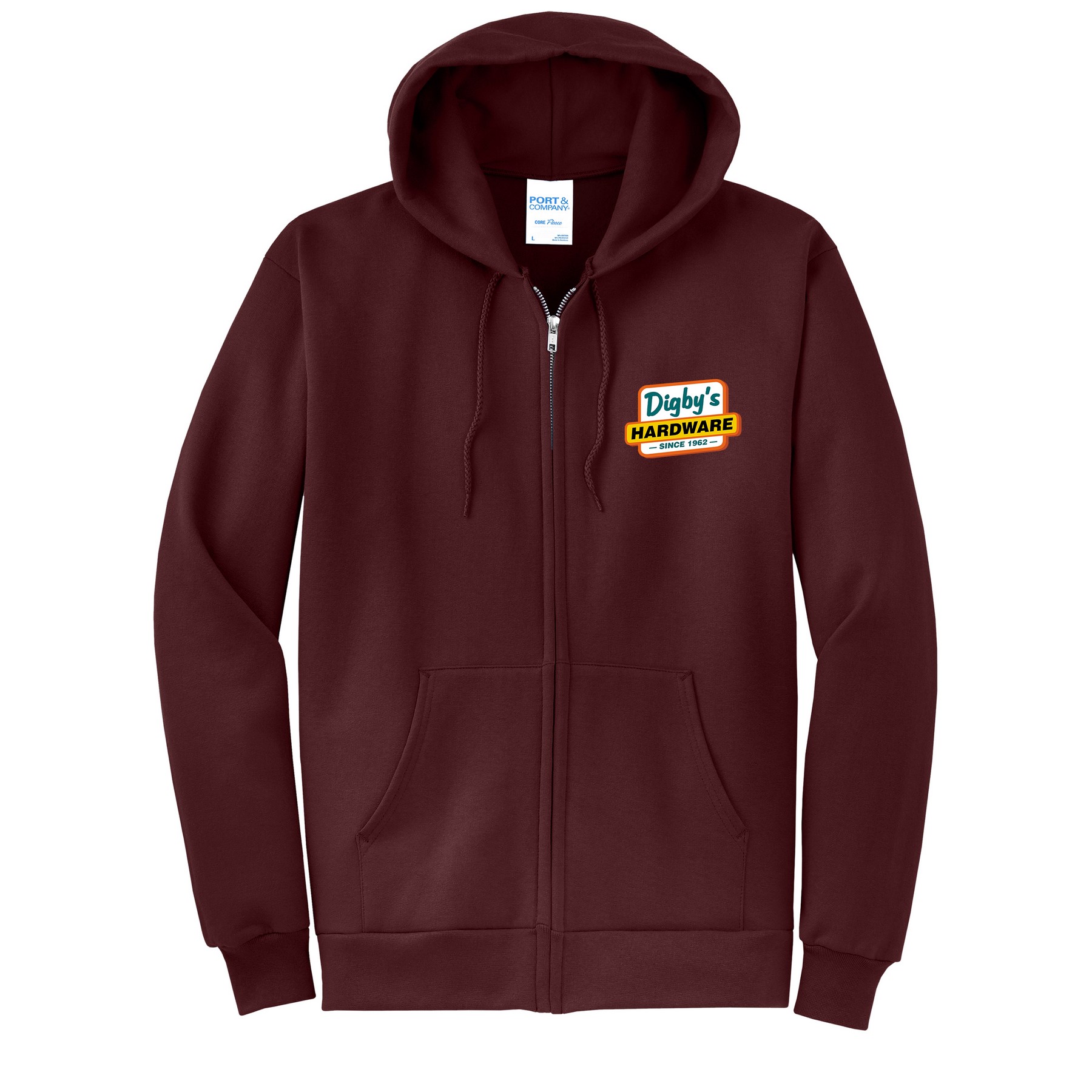 Port & Company® core Fleece Full-Zip Hooded Sweatshirt 1