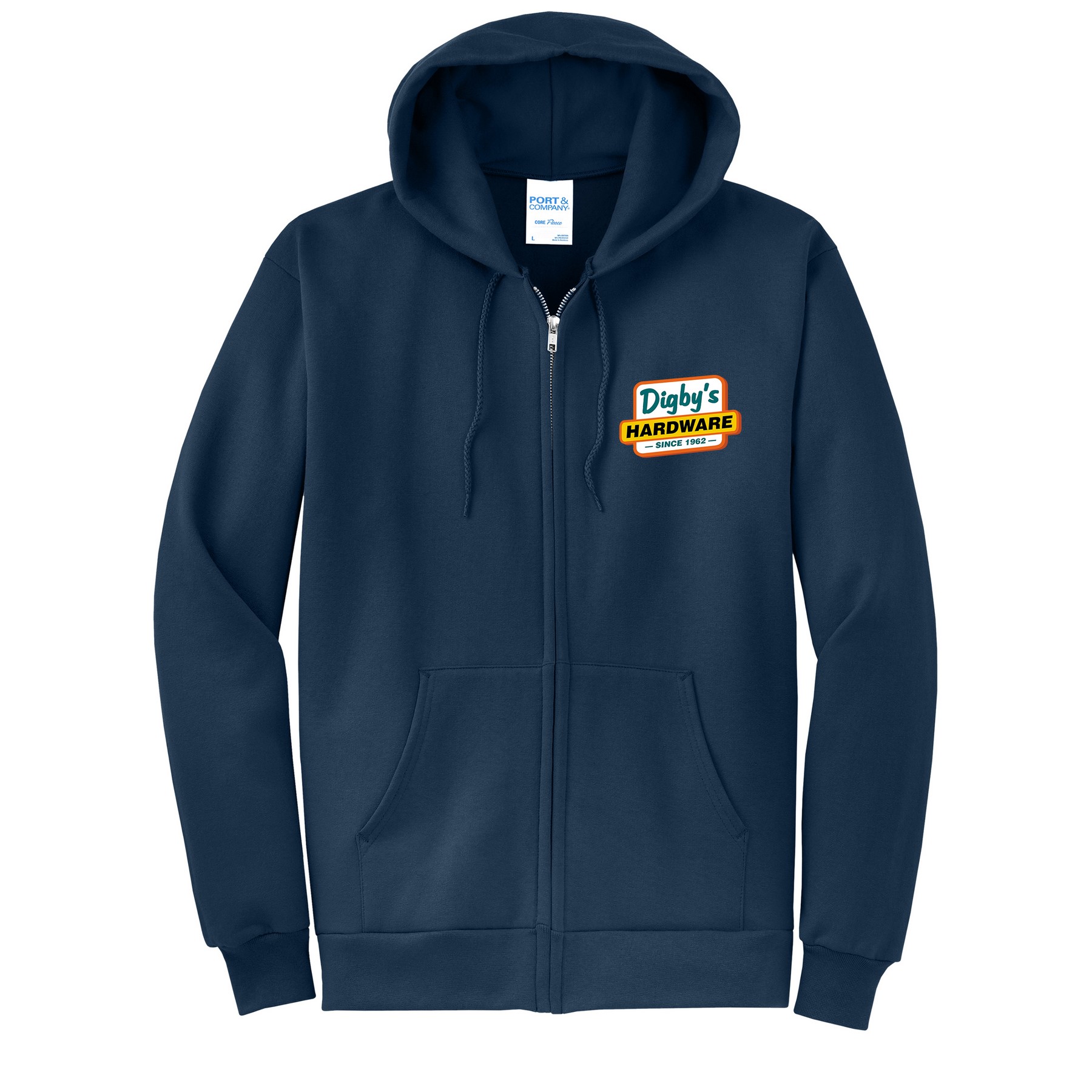 Port & Company® core Fleece Full-Zip Hooded Sweatshirt 1