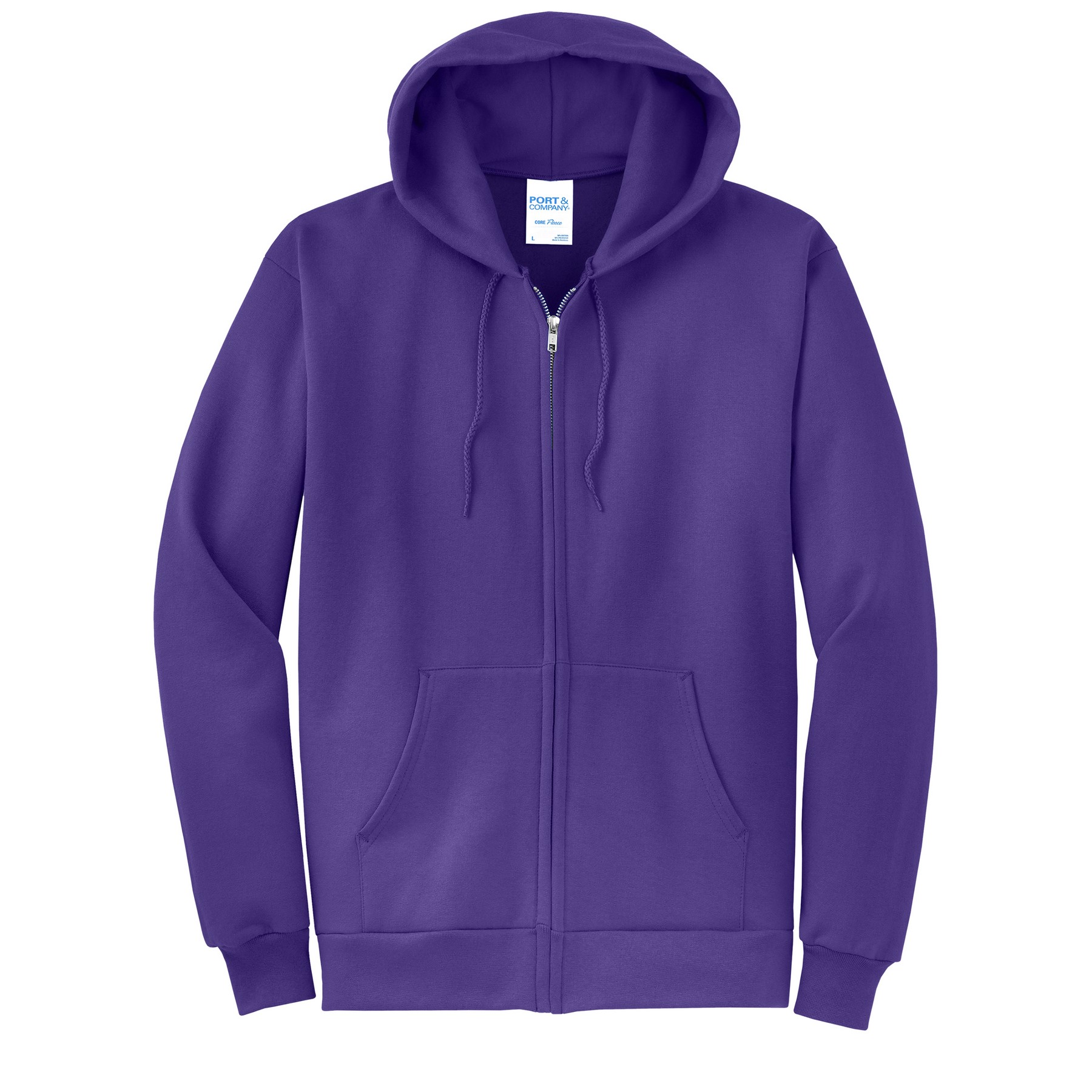 Port & Company® core Fleece Full-Zip Hooded Sweatshirt 1