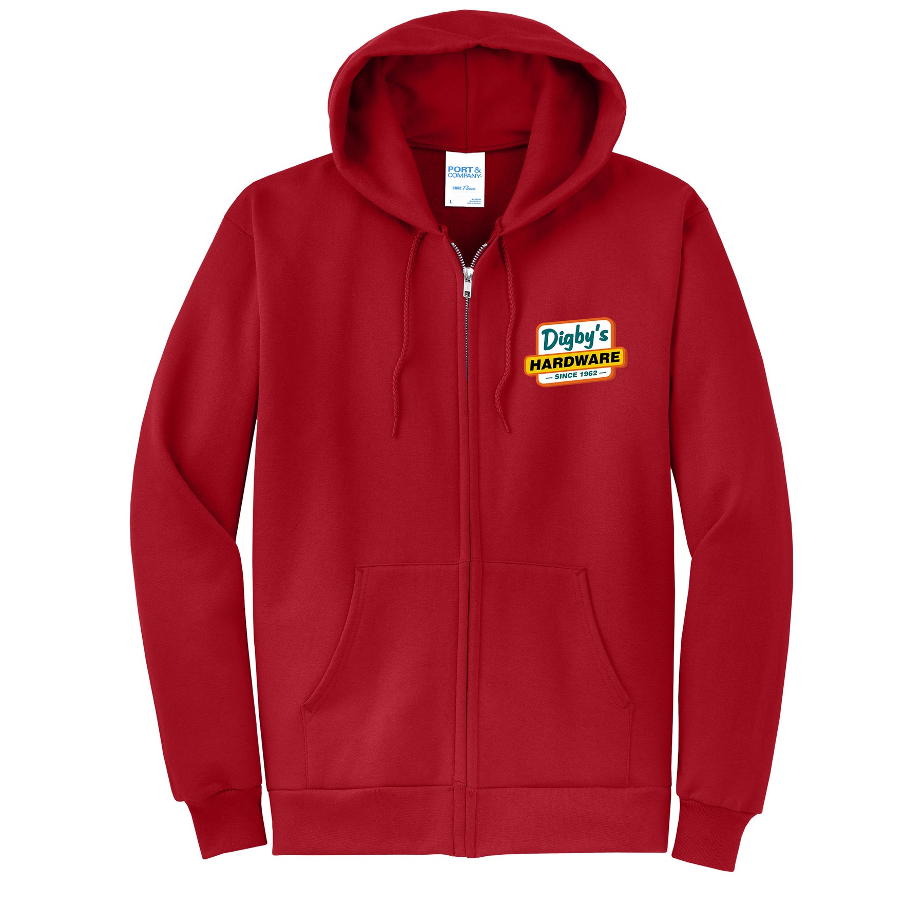 Port & Company® core Fleece Full-Zip Hooded Sweatshirt 1