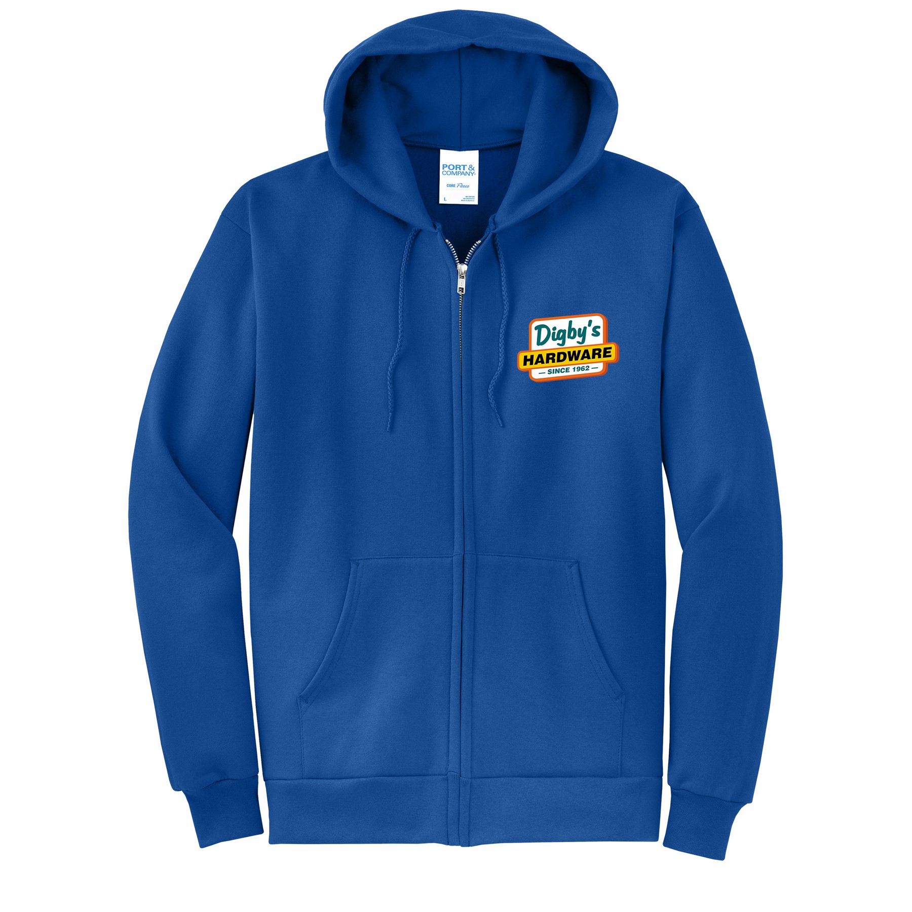 Port & Company® core Fleece Full-Zip Hooded Sweatshirt 1