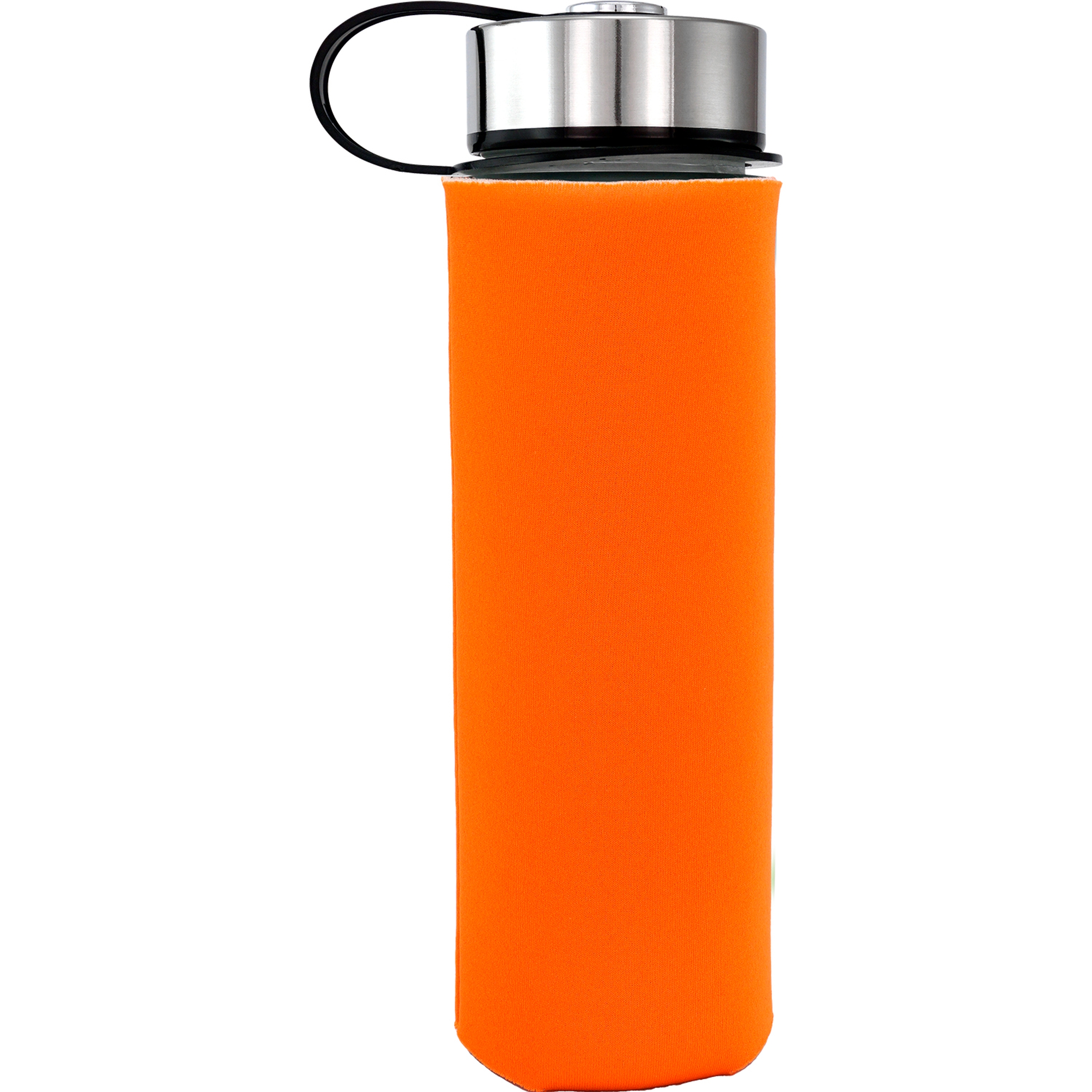 Metal Lanyard 22 oz. Frosted Glass Sleeve Bottle 1