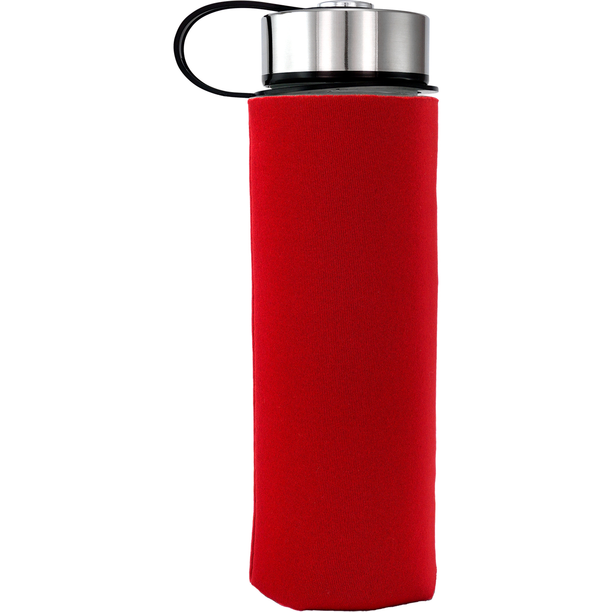 Metal Lanyard 22 oz. Frosted Glass Sleeve Bottle 1