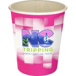 5 oz Full Color Shaded Checkers Paper Cup - pink 5 oz Full Color Shaded Checkers Paper Cup - pink