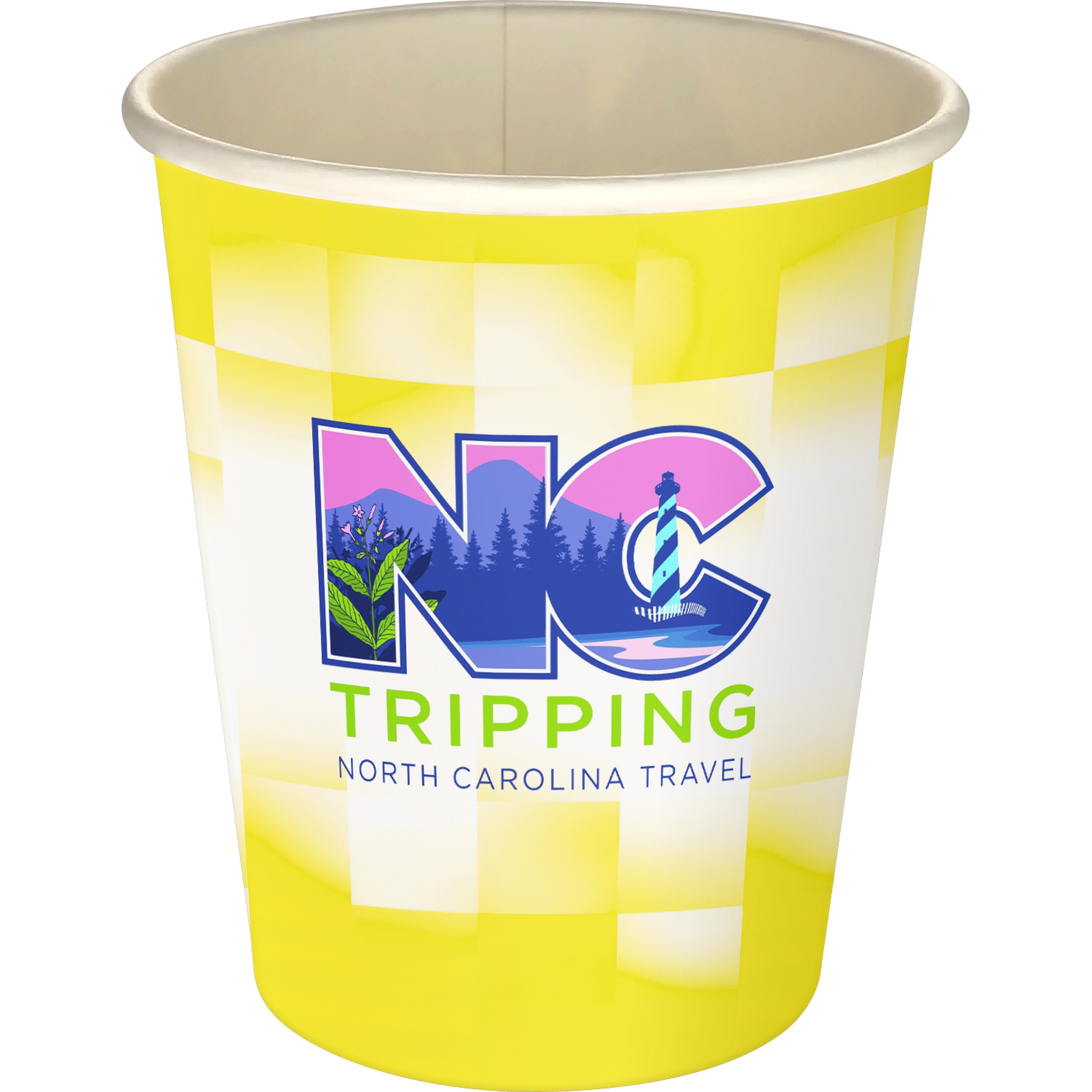 5 oz Full Color Shaded Checkers Paper Cup 1