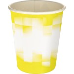 5 oz Full Color Shaded Checkers Paper Cup - yellow 5 oz Full Color Shaded Checkers Paper Cup - yellow