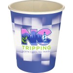 5 oz Full Color Shaded Checkers Paper Cup - blue 5 oz Full Color Shaded Checkers Paper Cup - blue