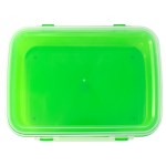 Full Color Clip Top Lunch Container - green Full Color Clip Top Lunch Container - green