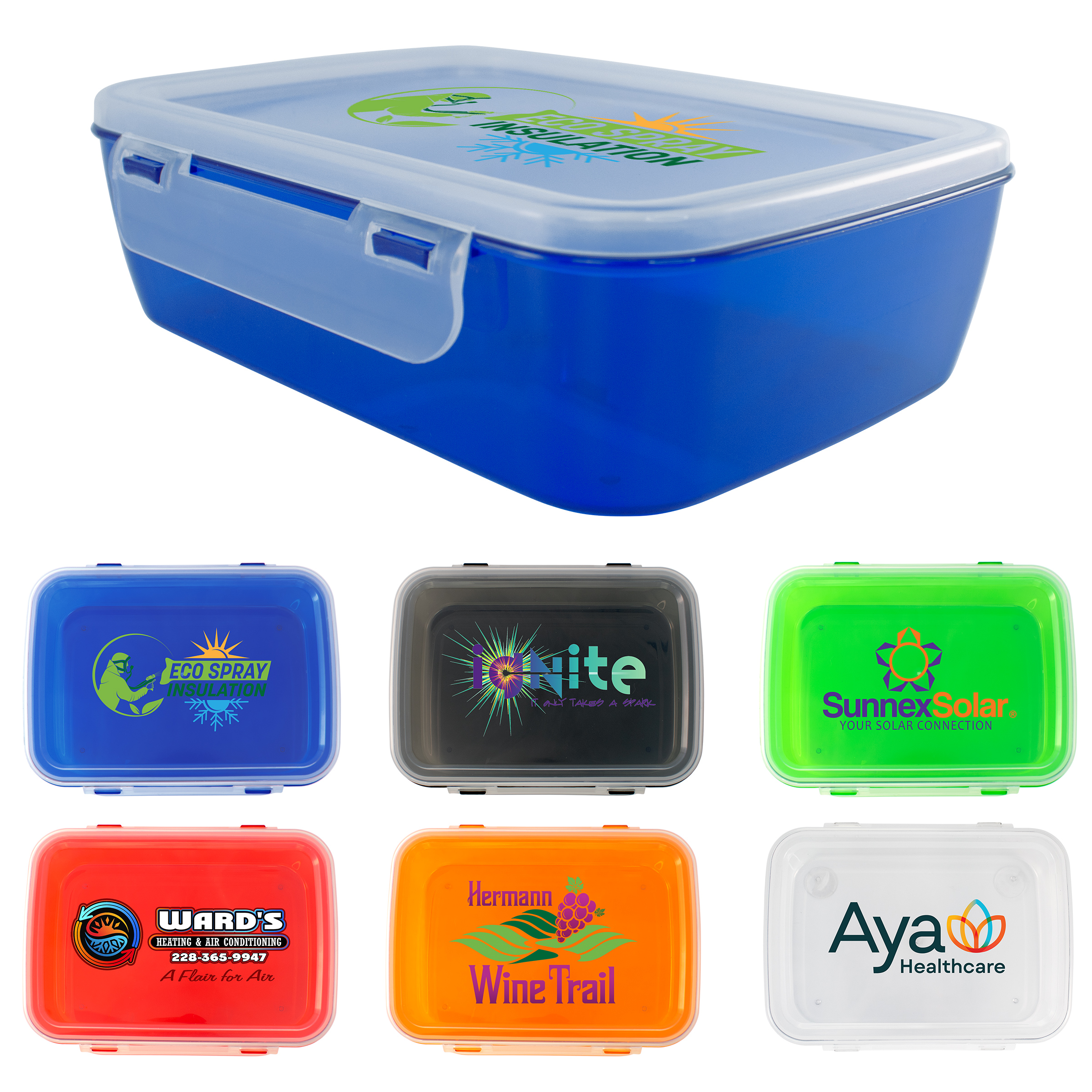 Full Color Clip Top Lunch Container 1