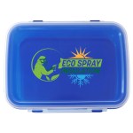 Full Color Clip Top Lunch Container - blue Full Color Clip Top Lunch Container - blue