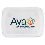 Full Color Clip Top Lunch Container - clear Full Color Clip Top Lunch Container - clear
