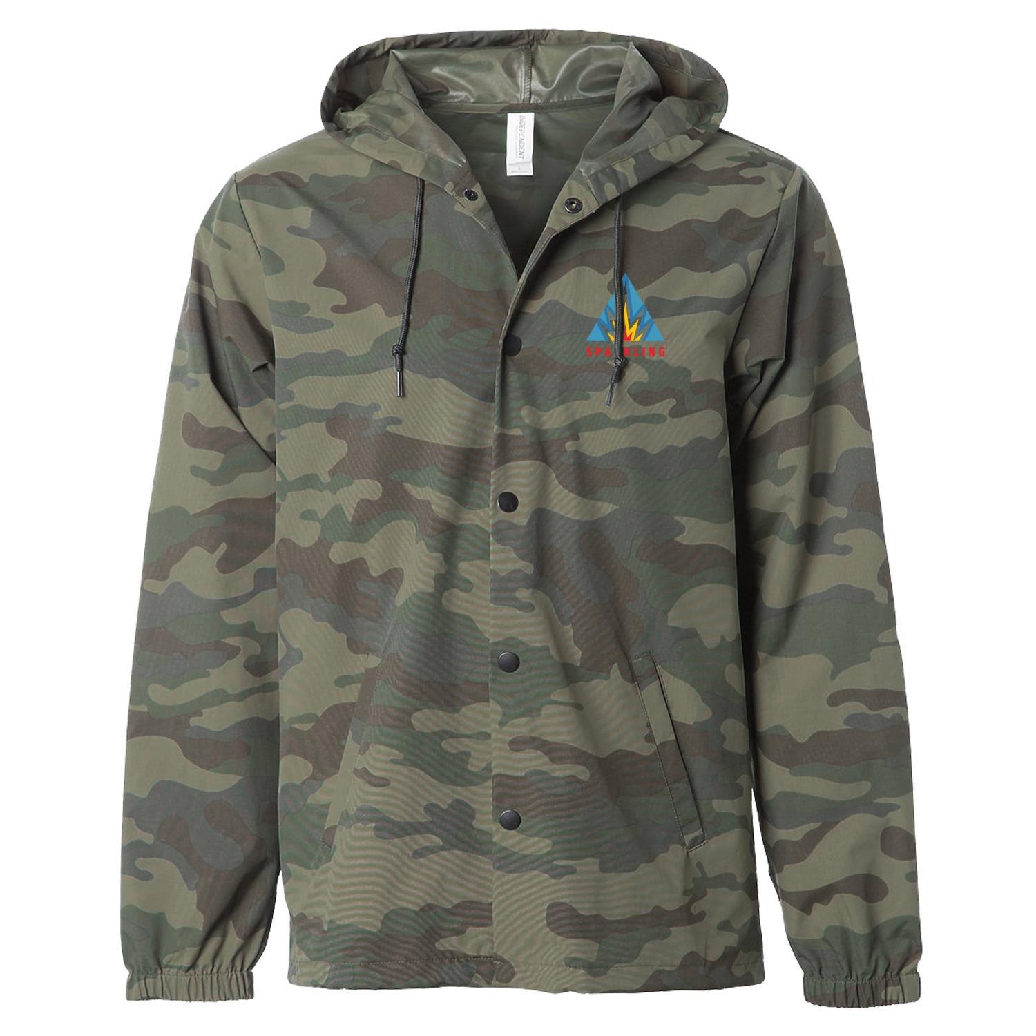 Independent Trading Co. Water Resistant Hooded Windbreaker Jacket 1