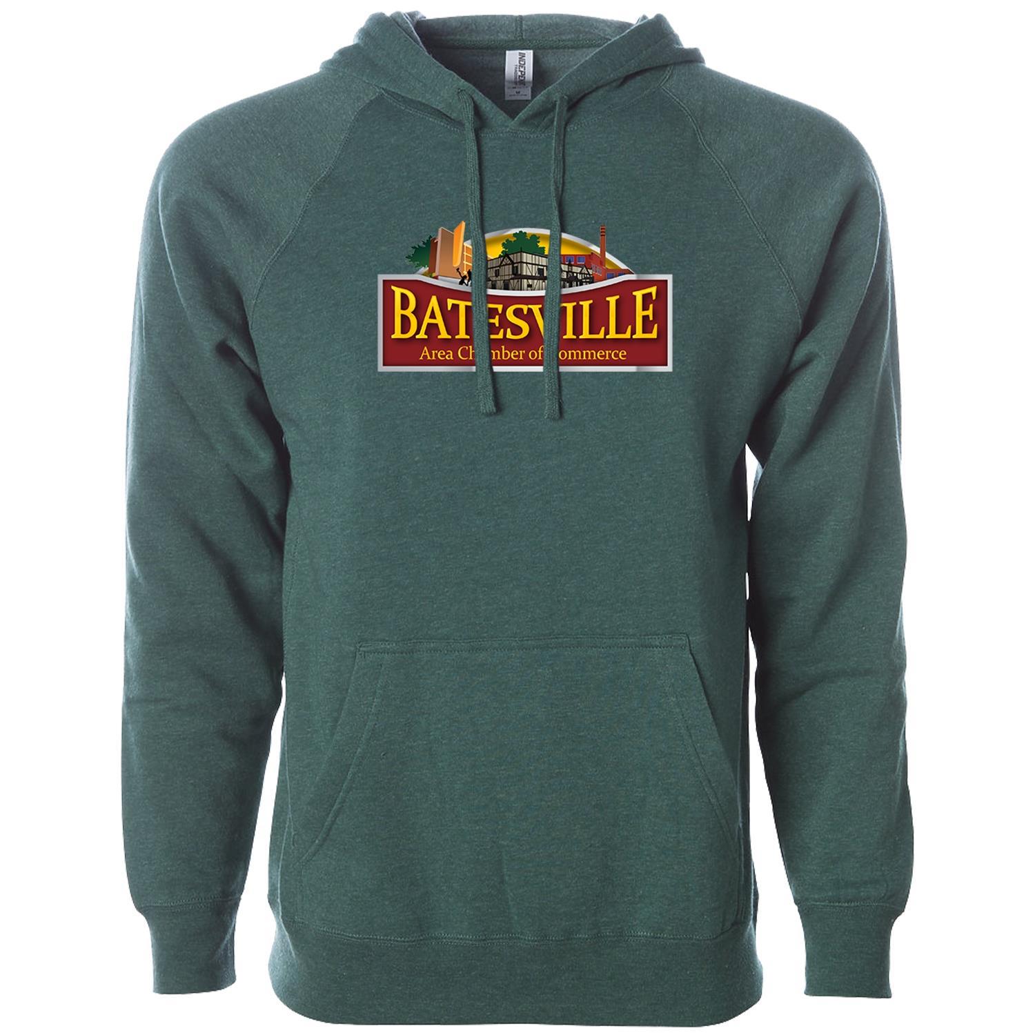 Independent Trading Co. Unisex Blend Raglan Hooded Pullover 1