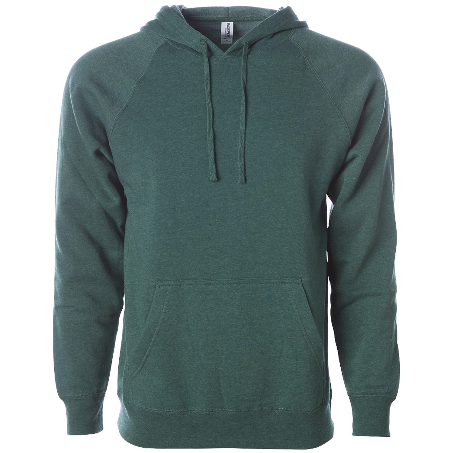Independent Trading Co. Unisex Blend Raglan Hooded Pullover 1