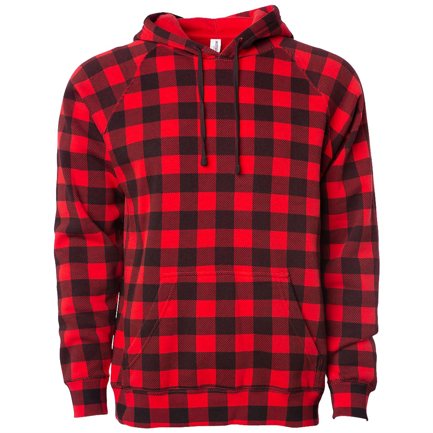 Independent Trading Co. Unisex Blend Raglan Hooded Pullover 1