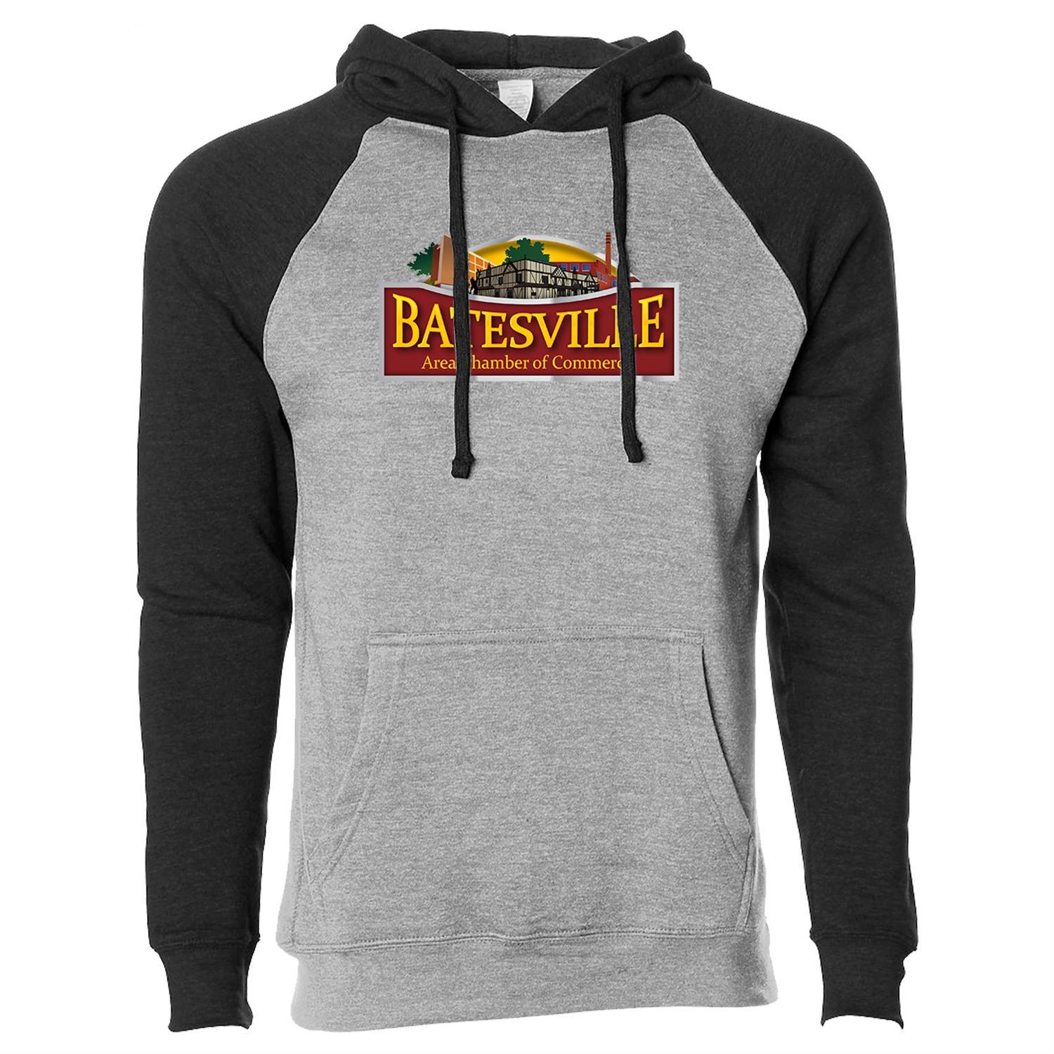 Independent Trading Co. Unisex Blend Raglan Hooded Pullover 1