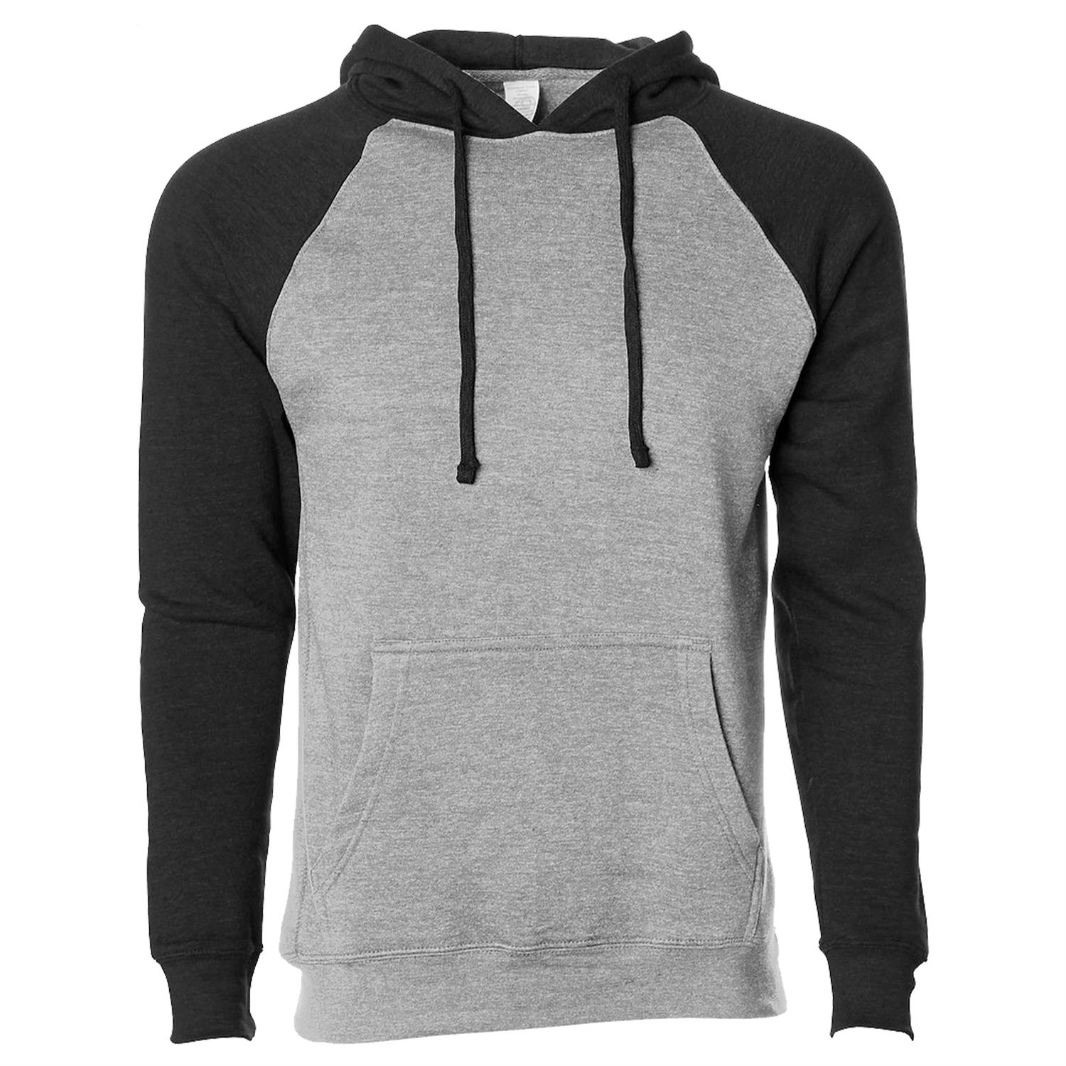 Independent Trading Co. Unisex Blend Raglan Hooded Pullover 1