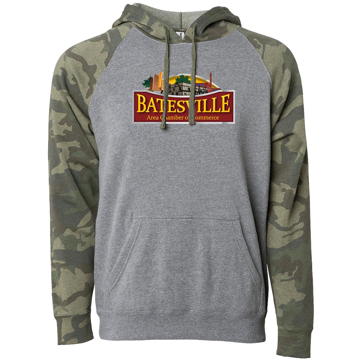 Independent Trading Co. Unisex Blend Raglan Hooded Pullover 1
