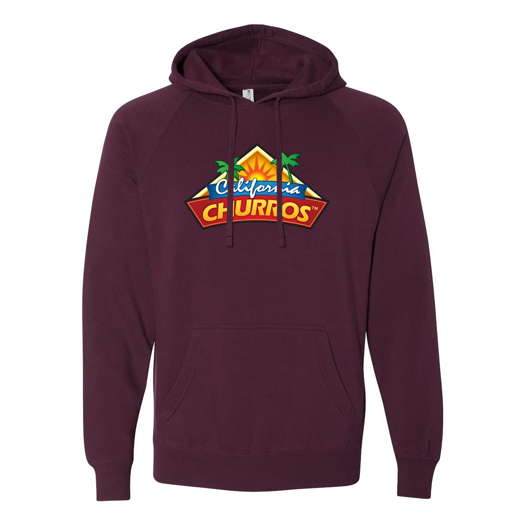 Independent Trading Co.® Unisex Blend Raglan Hooded Pullover 1