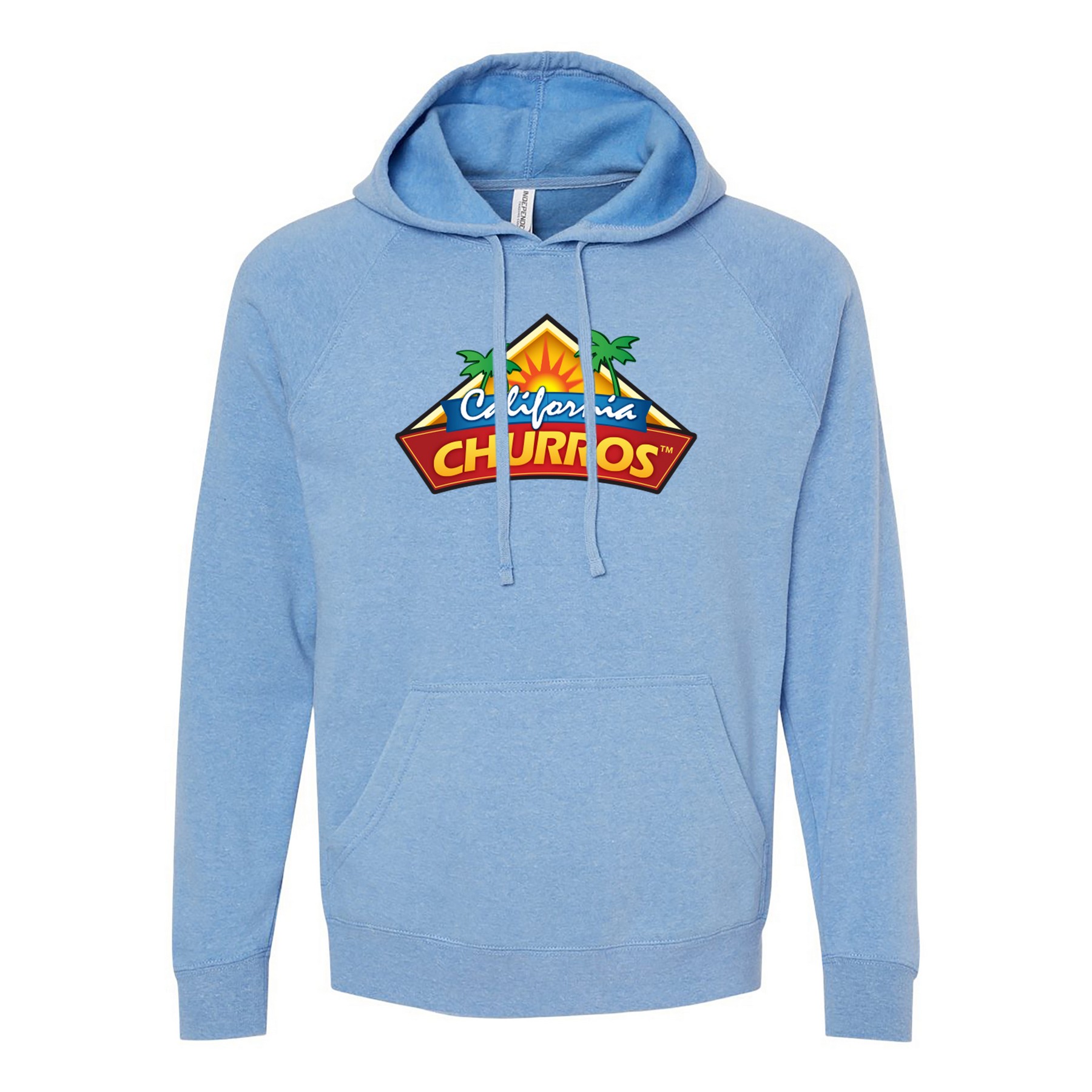 Independent Trading Co.® Unisex Blend Raglan Hooded Pullover 1