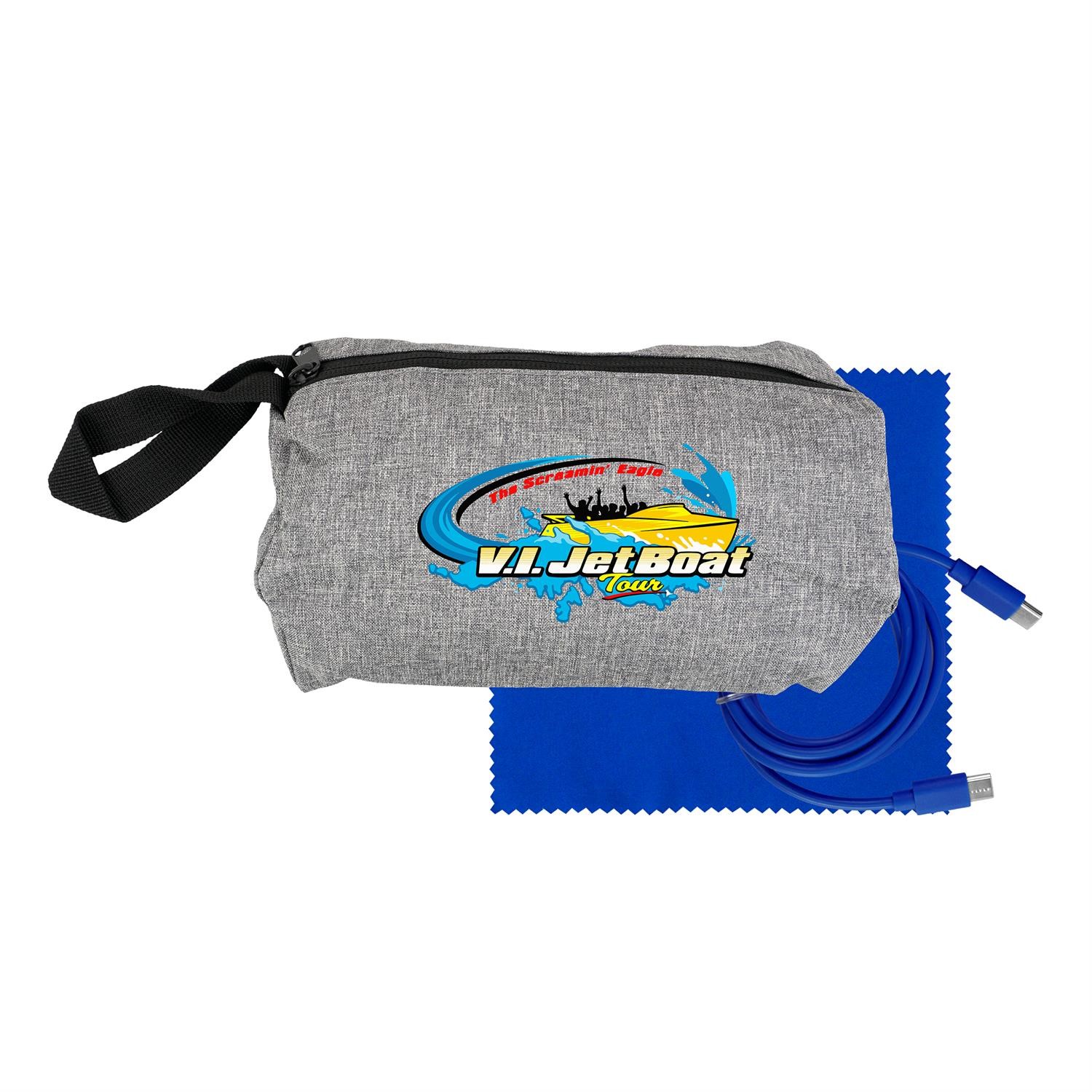 Travel C to C Cable & Cloth Set 1
