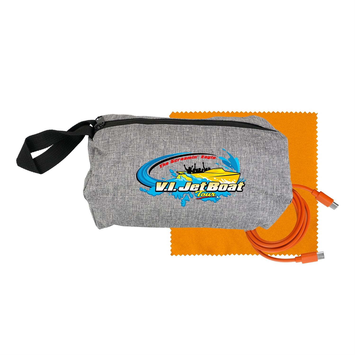 Travel C to C Cable & Cloth Set 1