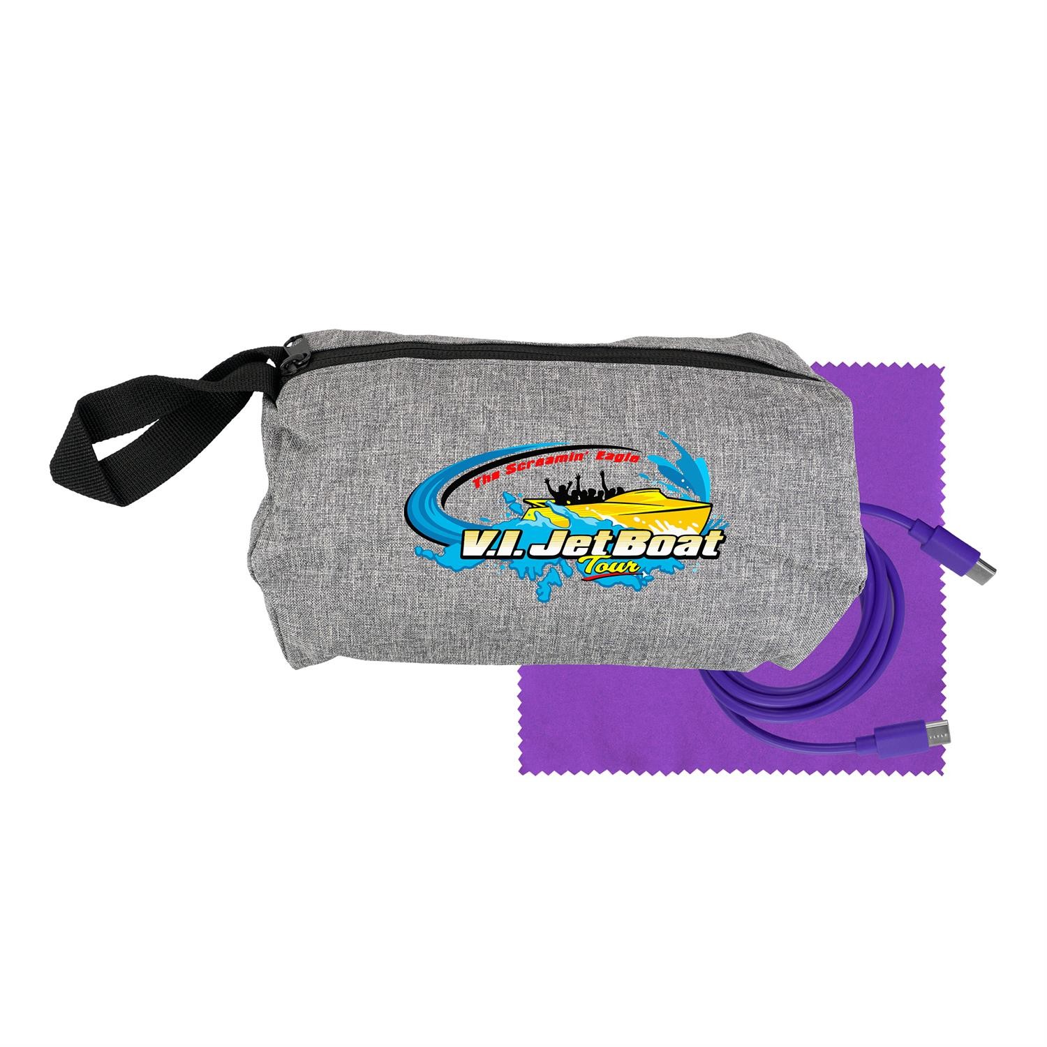 Travel C to C Cable & Cloth Set 1