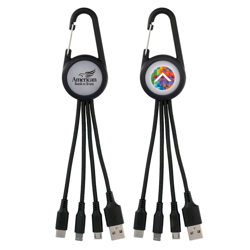 Light Up 3-in-1 Carabiner Charging Cable 1 Light Up 3-in-1 Carabiner Charging Cable 1