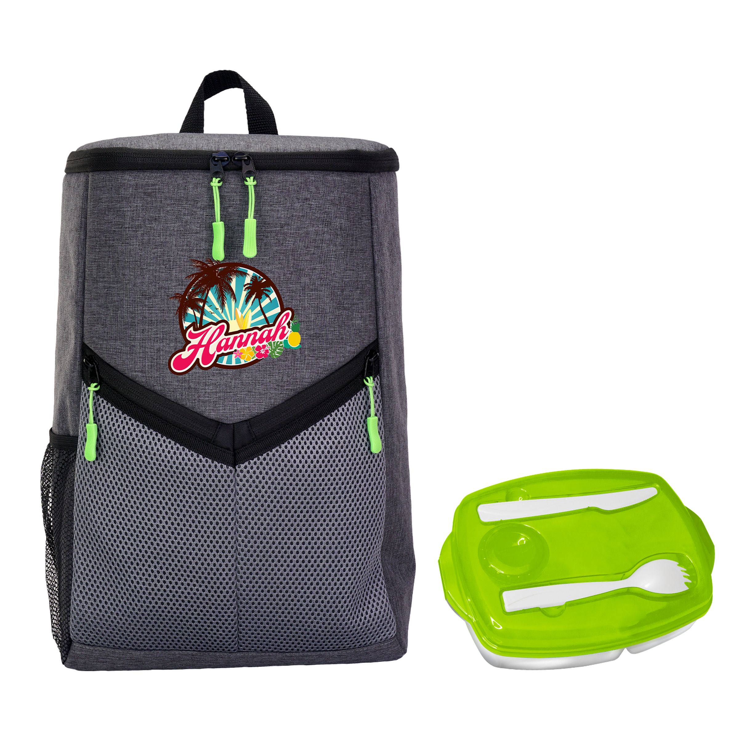 Victory Locking Lid Cooler Backpack Set 1