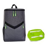 Victory Locking Lid Cooler Backpack Set - Green Victory Locking Lid Cooler Backpack Set - Green