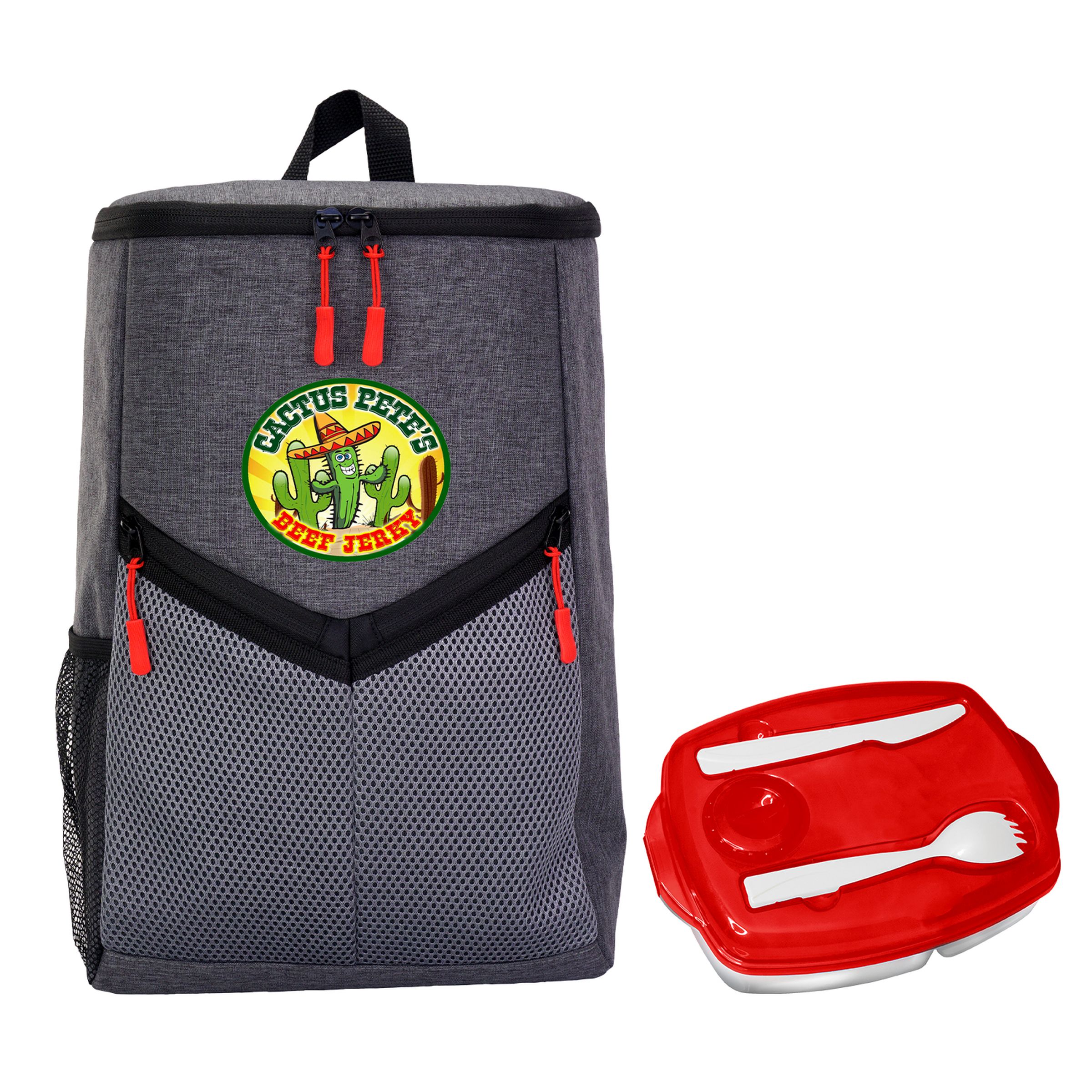 Victory Locking Lid Cooler Backpack Set 1