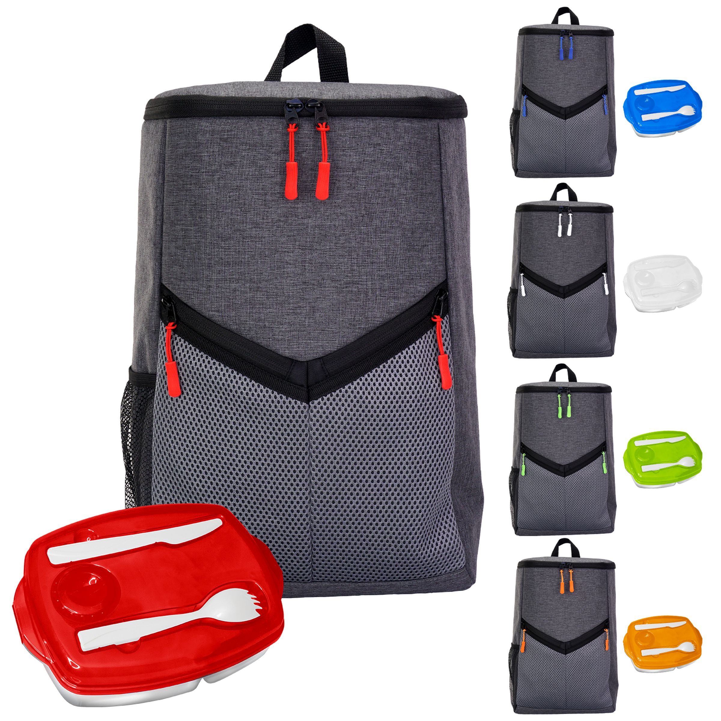 Victory Locking Lid Cooler Backpack Set 1