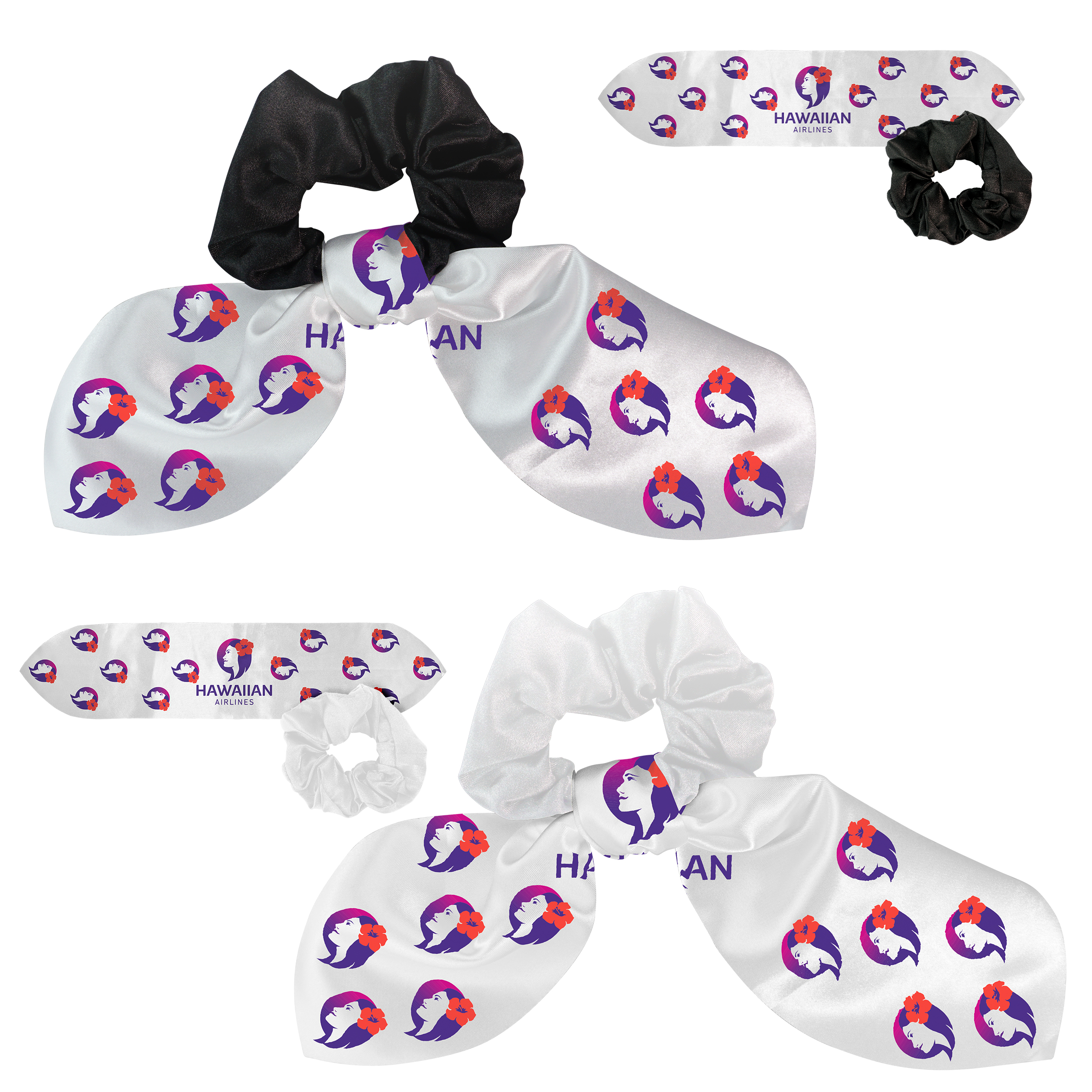 Scrunchie with Full Color Bow 1