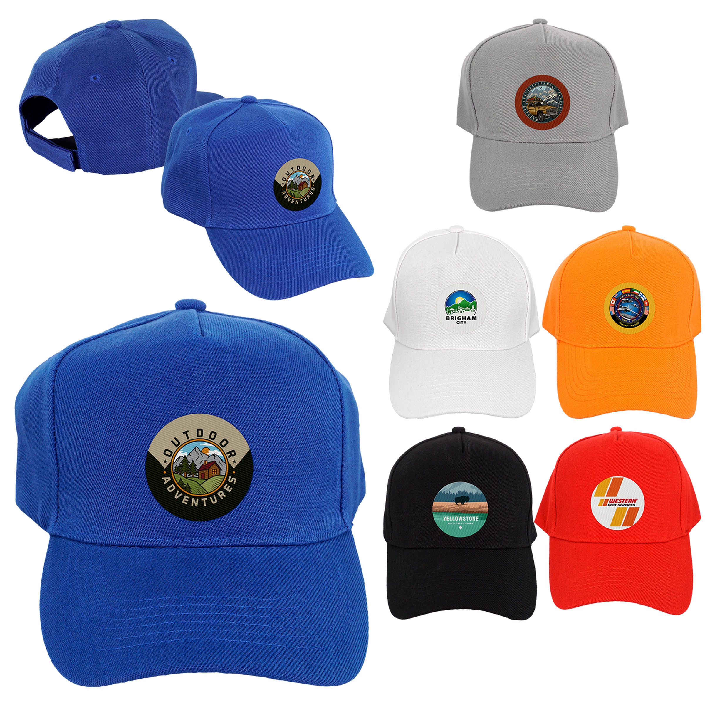 Classic Round Emblem Baseball Hat 1