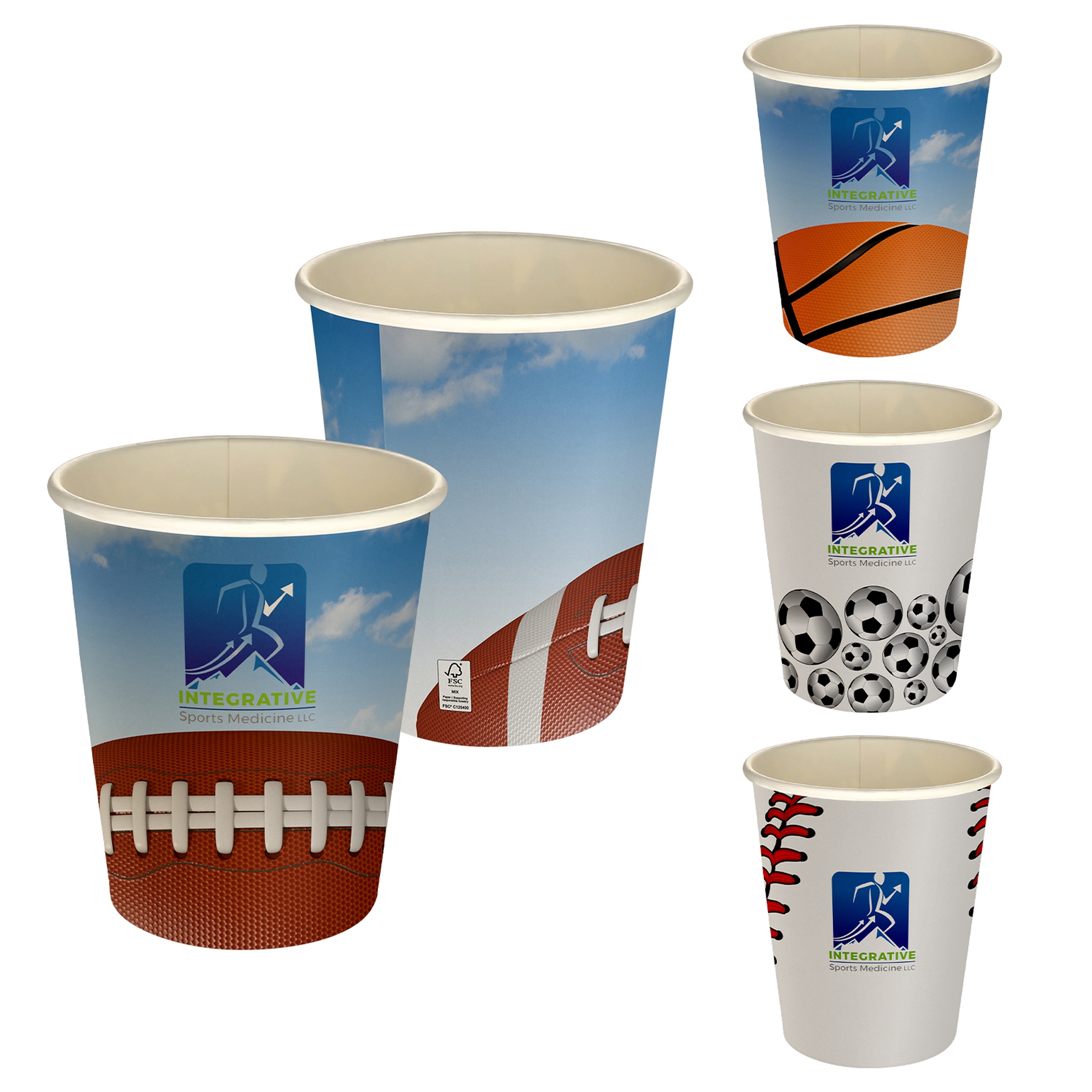 5 oz Full Color Sporty Paper Cup 1