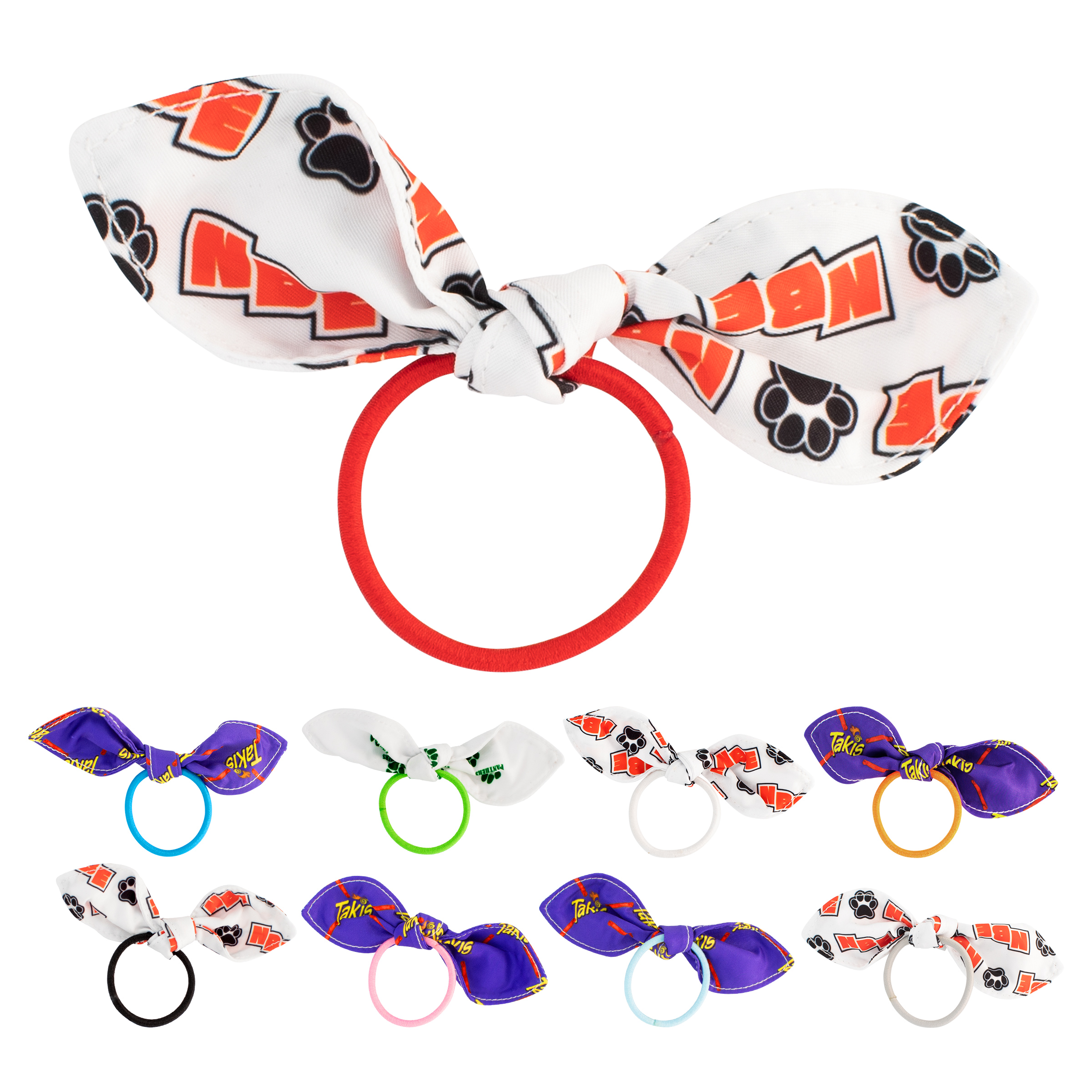 Full Color Bow Hair Tie 1