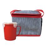 Soup Mug Cooler Set - Red Soup Mug Cooler Set - Red