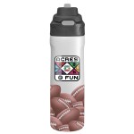 Pop Up 24 Oz. Recycled Sports Bottle - Football Brown Pop Up 24 Oz. Recycled Sports Bottle - Football Brown
