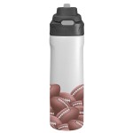 Pop Up 24 Oz. Recycled Sports Bottle - Football Brown Pop Up 24 Oz. Recycled Sports Bottle - Football Brown