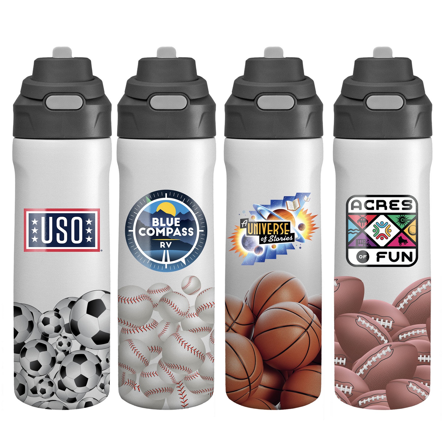 Pop Up 24 Oz. Recycled Sports Bottle 1