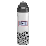 Pop Up 24 Oz. Recycled Sports Bottle - Soccer White Pop Up 24 Oz. Recycled Sports Bottle - Soccer White