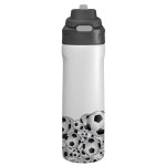 Pop Up 24 Oz. Recycled Sports Bottle - Soccer White Pop Up 24 Oz. Recycled Sports Bottle - Soccer White