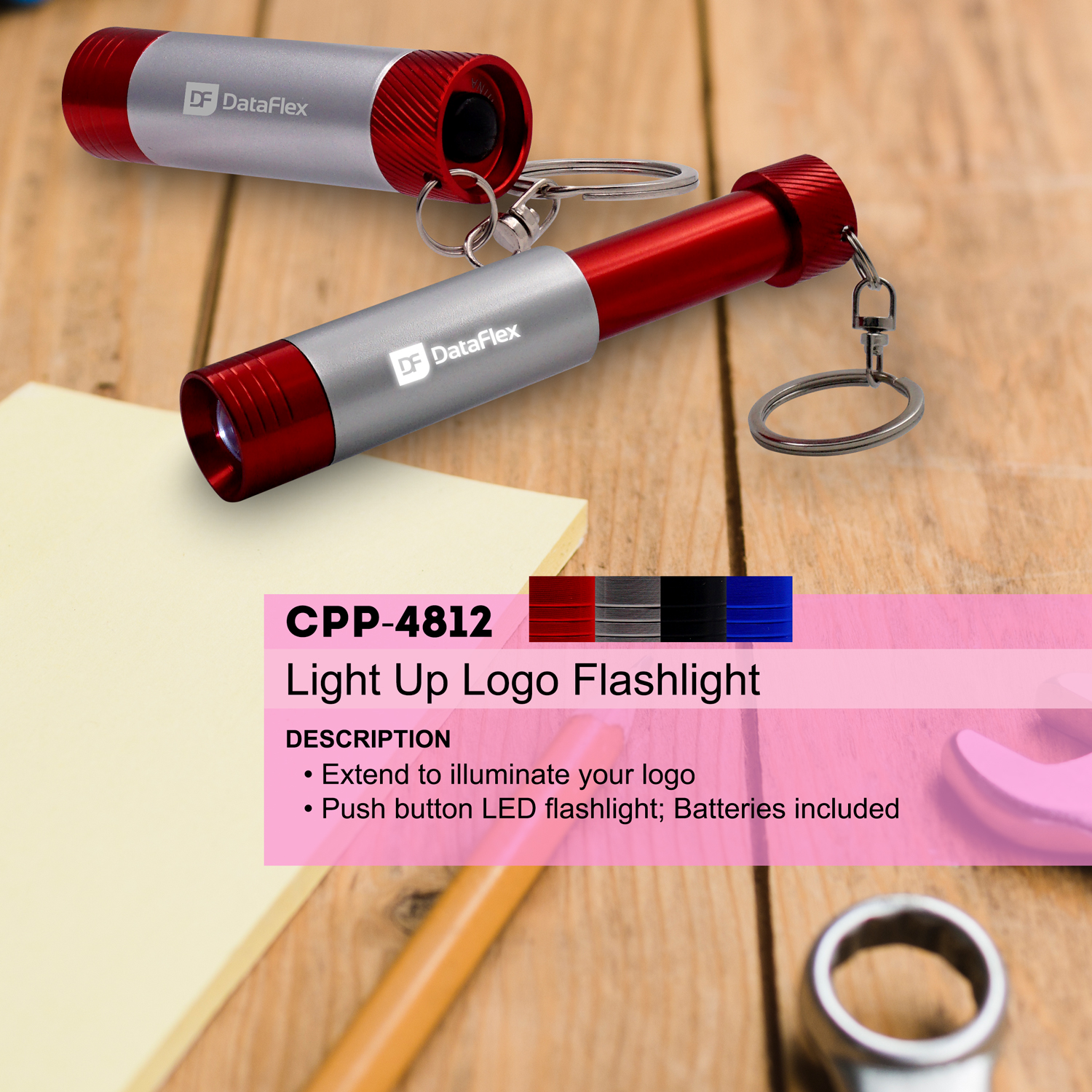 Light Up Logo Flashlight 1