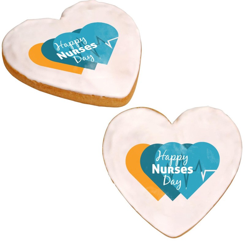 Nurses Day Full Color heart Cookie 1 Nurses Day Full Color heart Cookie 1