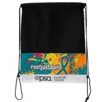 Full Color Mesh Drawstring Backpack - Full Color Full Color Mesh Drawstring Backpack - Full Color