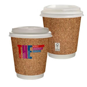 10 oz. Full Color Cork Pattern Insulated Cup With Lid 1 10 oz. Full Color Cork Pattern Insulated Cup With Lid 1