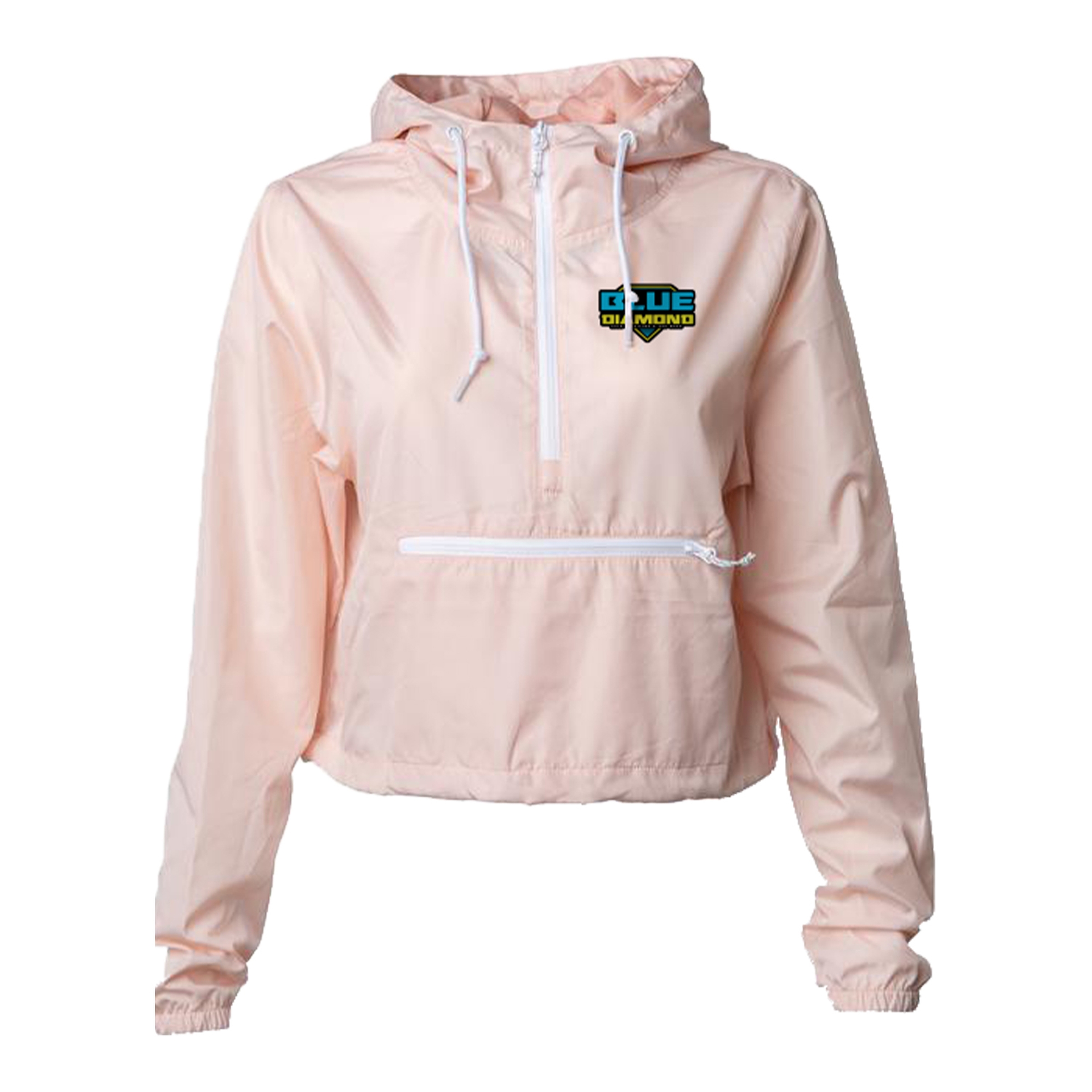 Independent Trading Co.® Women's Lightweight Crop Windbreaker 1
