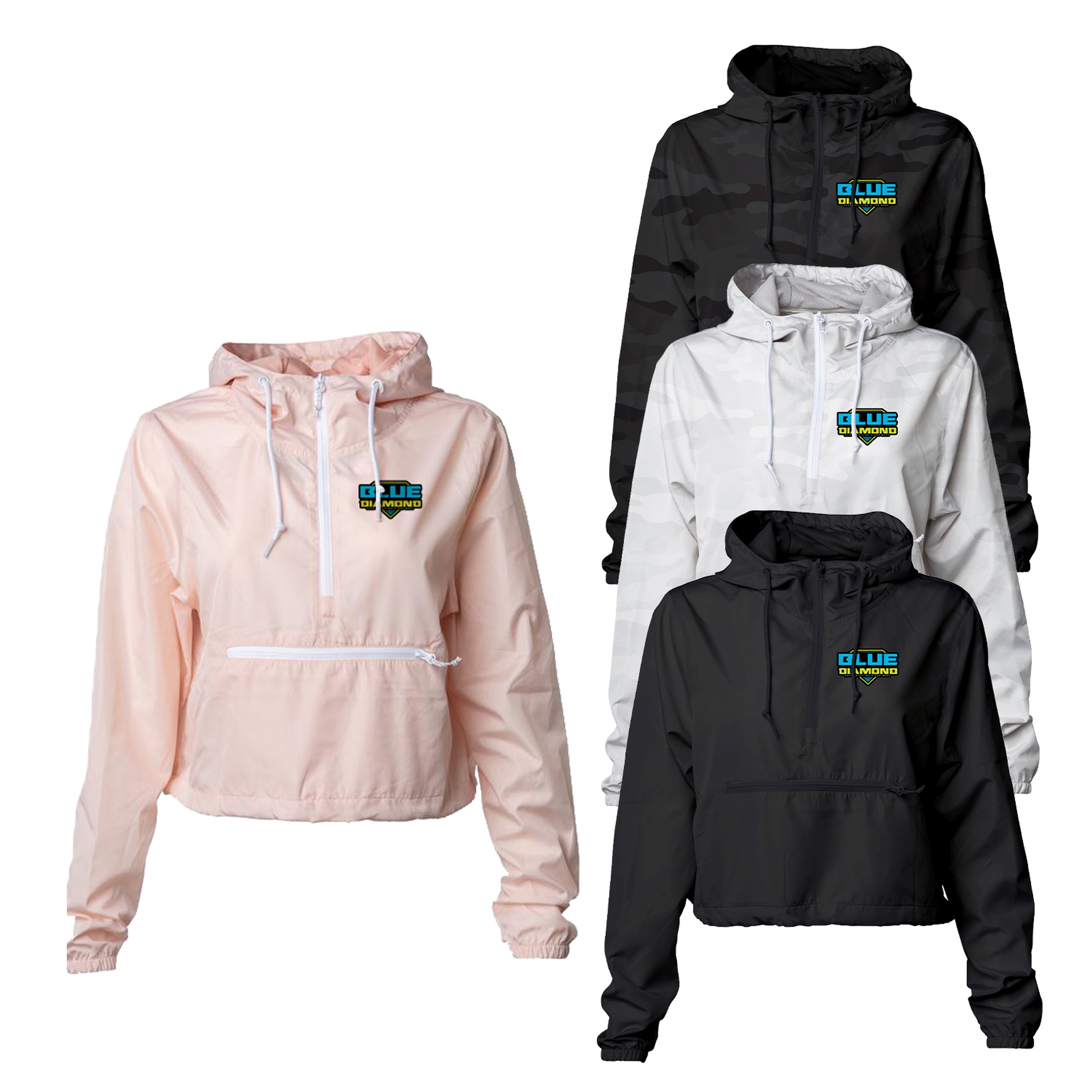 Women%27s Lightweight Crop Windbreaker 1